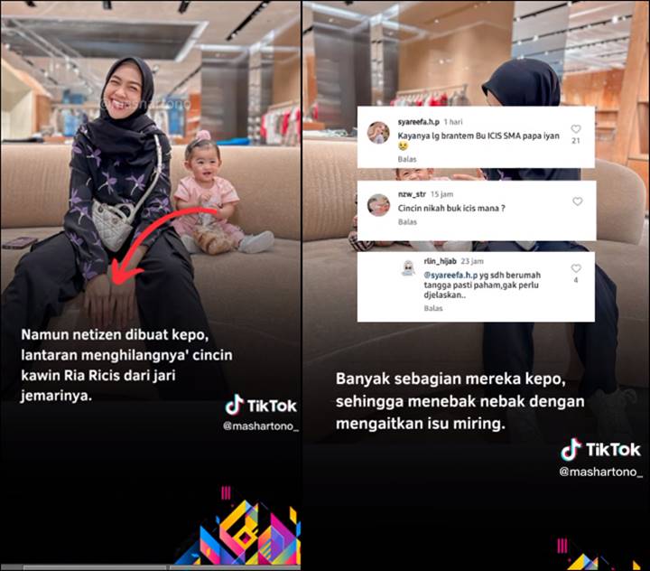Ria Ricis Kegep Tak Pakai Cincin Nikah, Akun TikTok Teuku Ryan ...