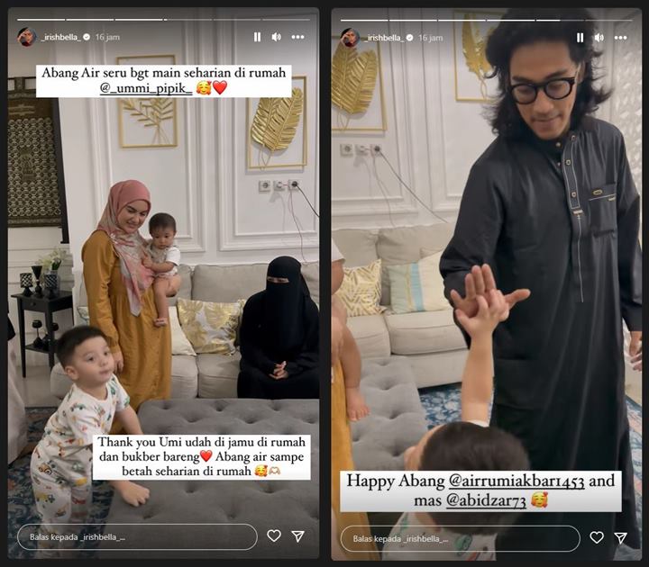 Irish Bella Ceritakan Keseruan Sang Putra Saat di Rumah Umi Pipik