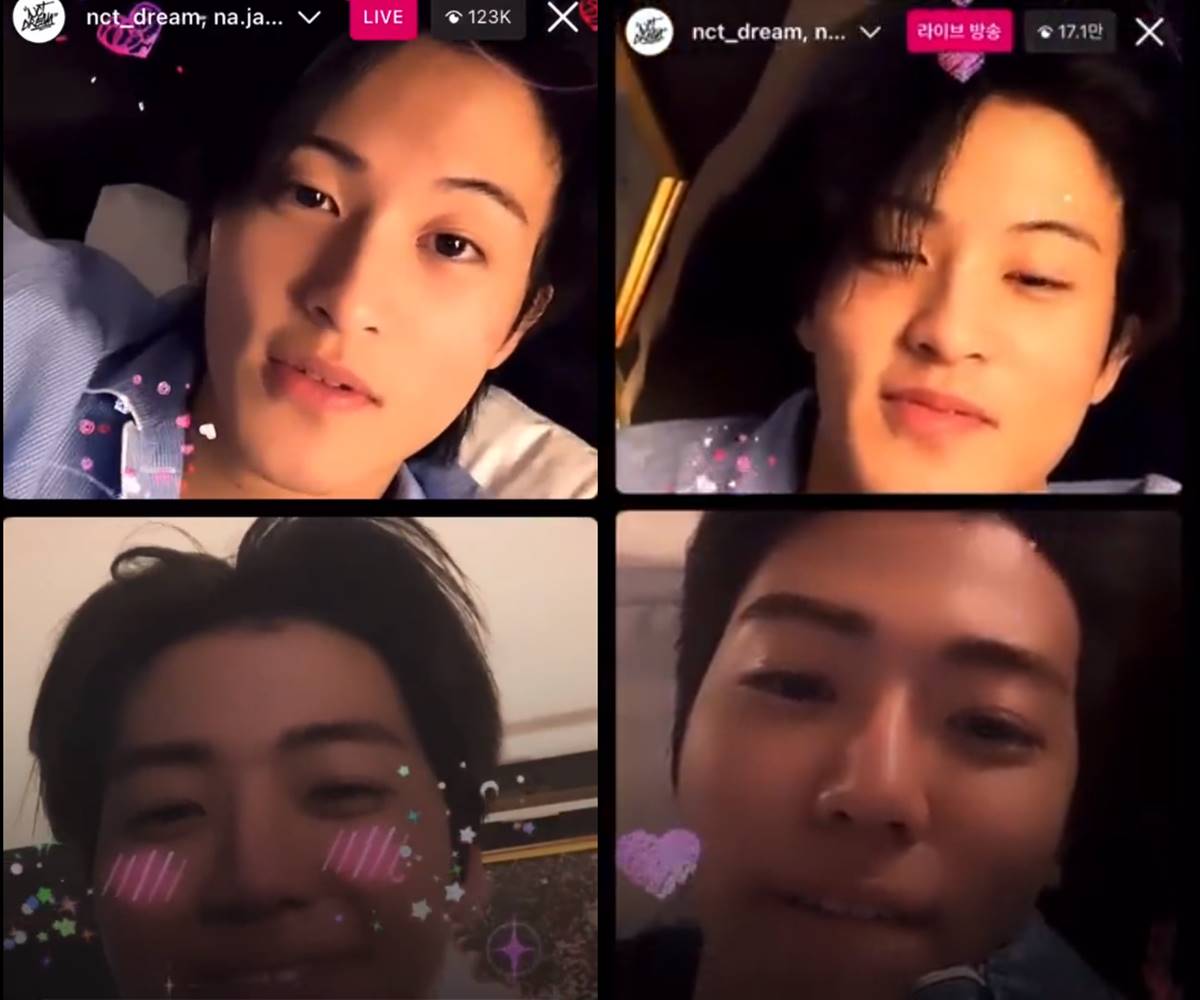 Mark dan Jaemin NCT melakukan live
