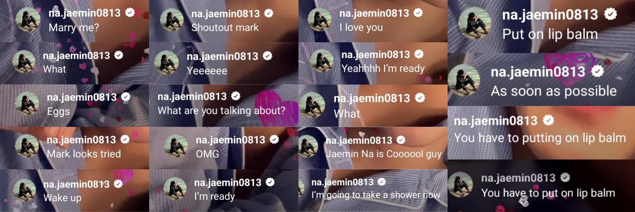 kompilasi pesan Jaemin ke Mark