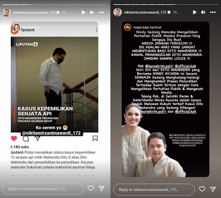 Nindy Ayunda Ngaku Diteror Hingga Datangi LPSK, Nikita Mirzani Minta Publik Tak Terkecoh
