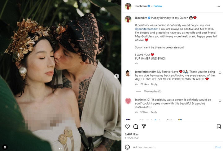 Genap 38 Tahun, Jennifer Bachdim Diratukan Irfan Bachdim Saat Momen Spesial