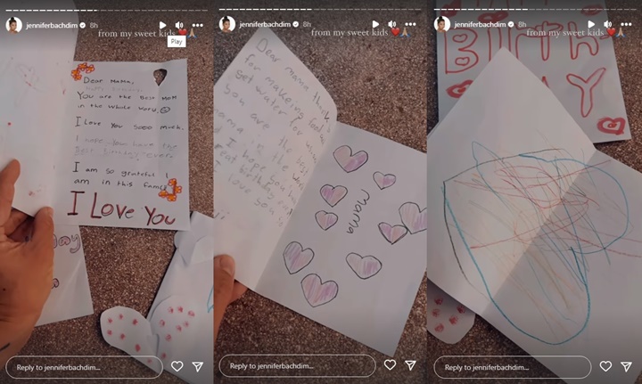 Jennifer Bachdim Dapat Surat Cinta dari Ketiga Anak, Isinya Bikin Mewek