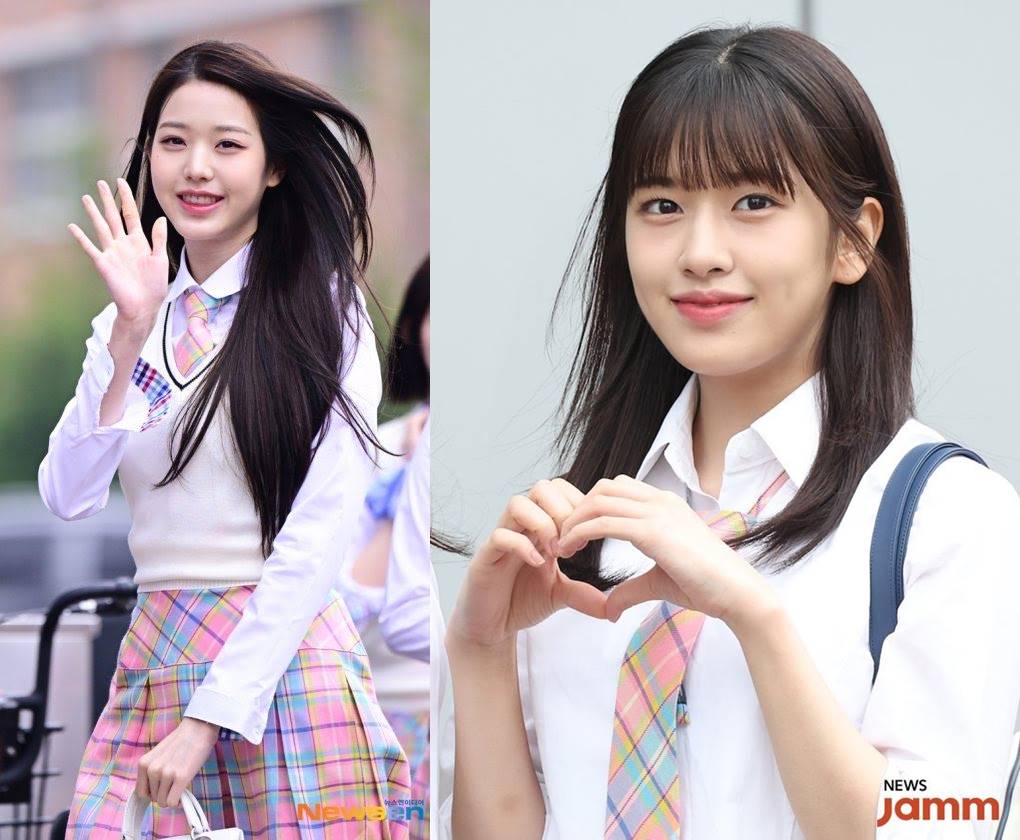Potret Jang Won Young dan Ahn Yujin IVE kala syuting \