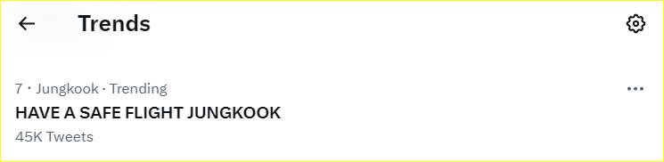 Jungkook BTS trending topic