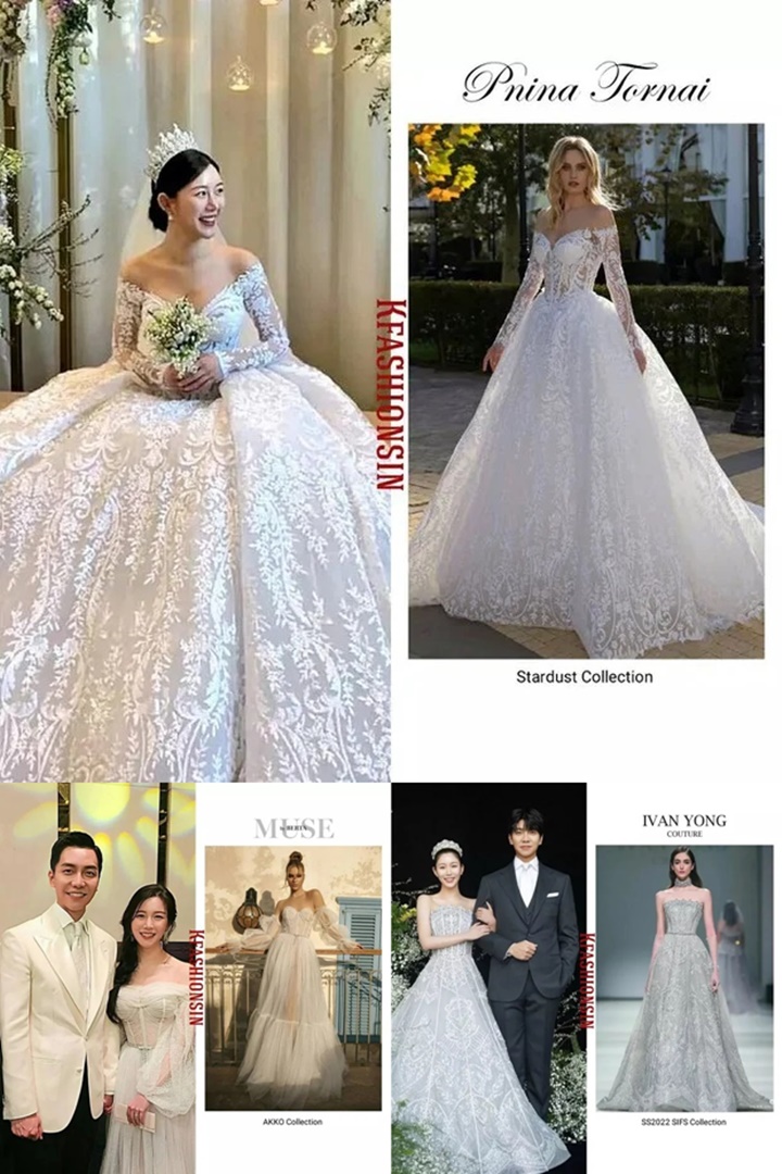 Nikahi Lee Seung Gi, Detail 3 Gaun Pernikahan Lee Da In Disorot