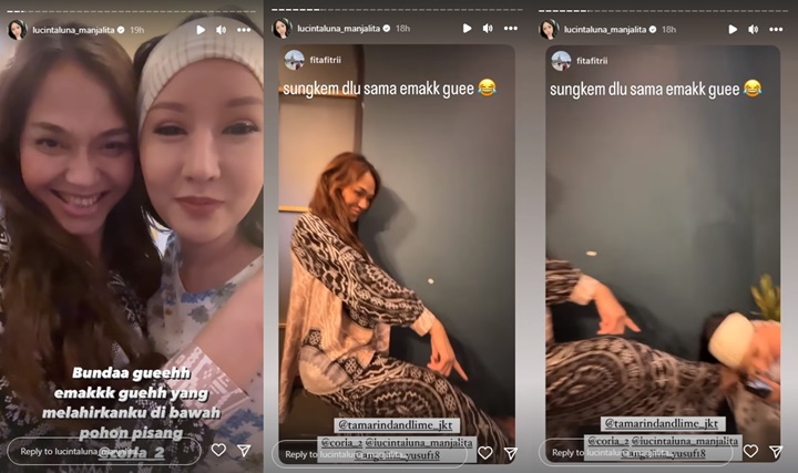 Lucinta Luna Nurut Disuruh Sujud di Kaki Bunda Corla