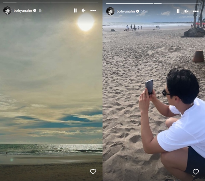 Ahn Bo Hyun Pamer Nikmati Sunset di Bali