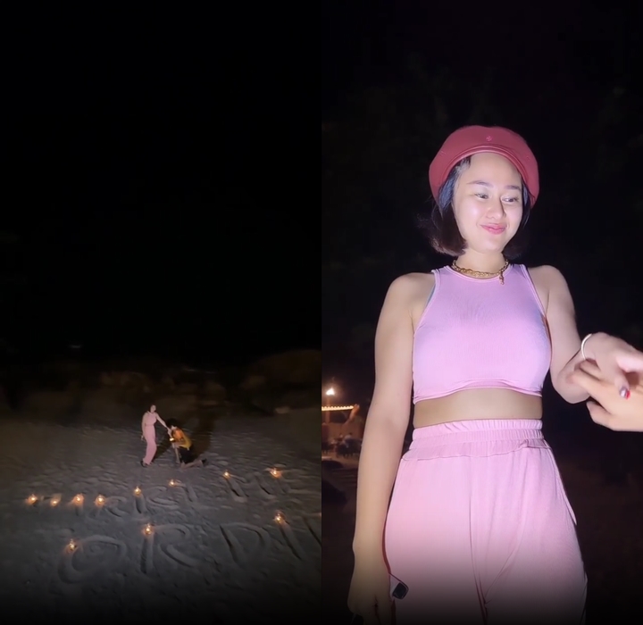Aksi Romantis di Pantai