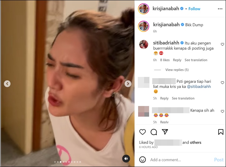 Krisjiana Baharudin Pamer Keseruan di Bangkok, Siti Badriah Protes Video Aibnya Ikut Diposting