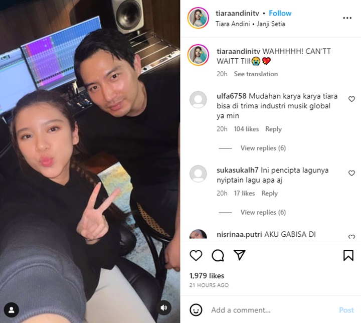 Tiara Andini Bikin Gempar Usai Infokan Kolab dengan Produser Ternama Korea