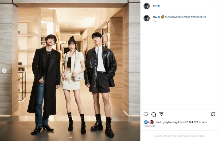 V BTS Perdana Pajang Foto Bareng Cewek di Feeds Instagram