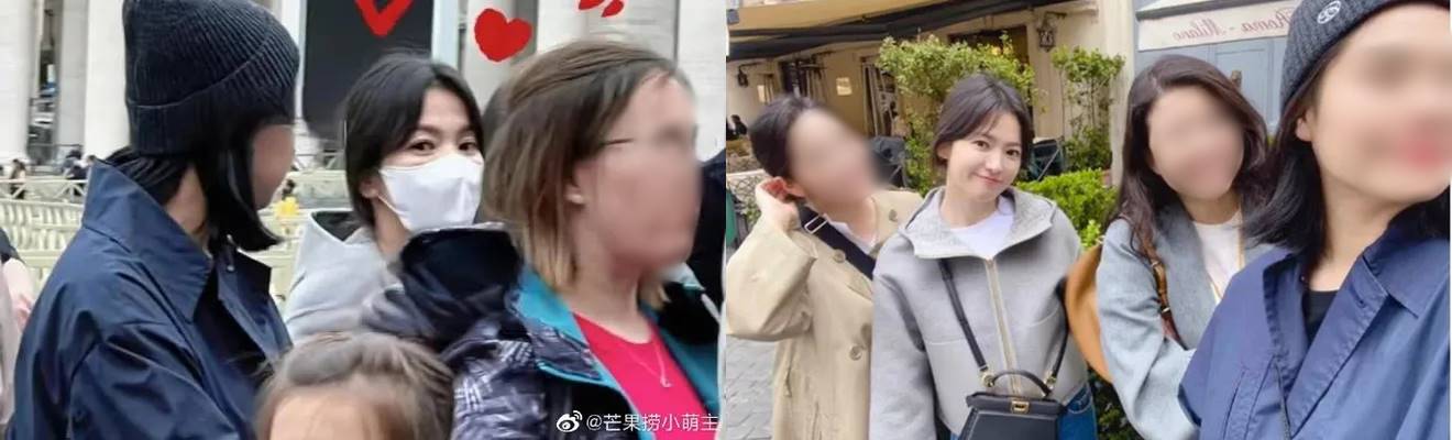 Penampilan Song Hye Kyo kala foto bareng teman
