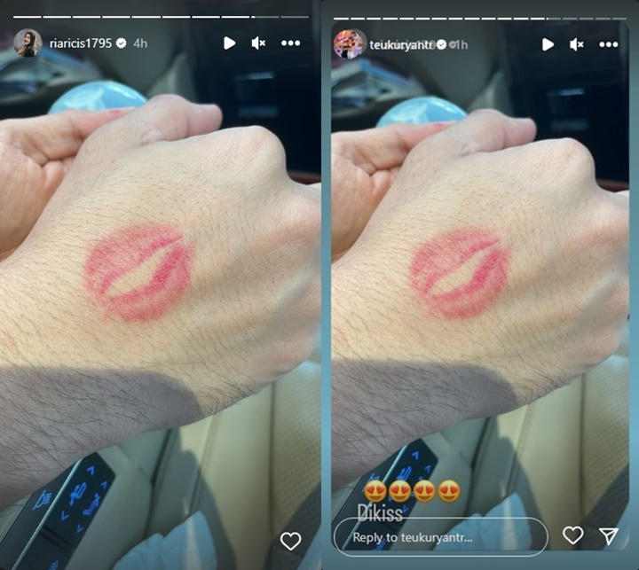 Ria Ricis Tandai Tubuh Suami dengan Lipstik Merah, Teuku Ryan: Di-kiss