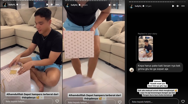 Fadly Faisal Minta Maaf Usai Tendang Bungkus Hampers Pakai Kaki