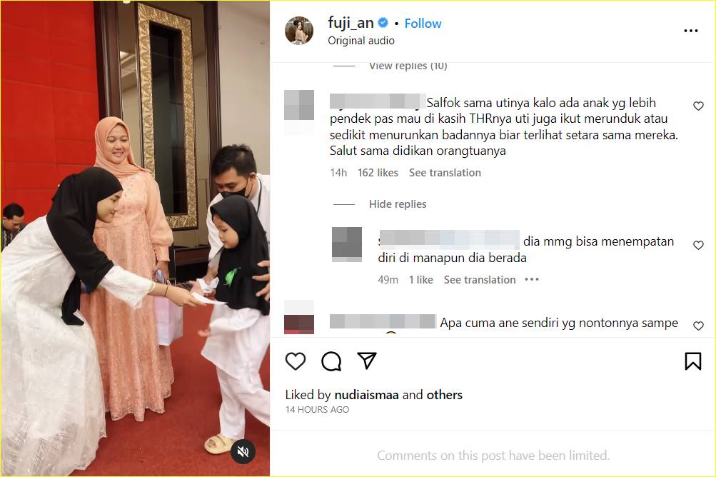sikap Fuji ke anak-anak yatim disanjung