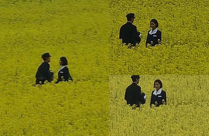 potret IU dan Park Bo Gum syuting drama \