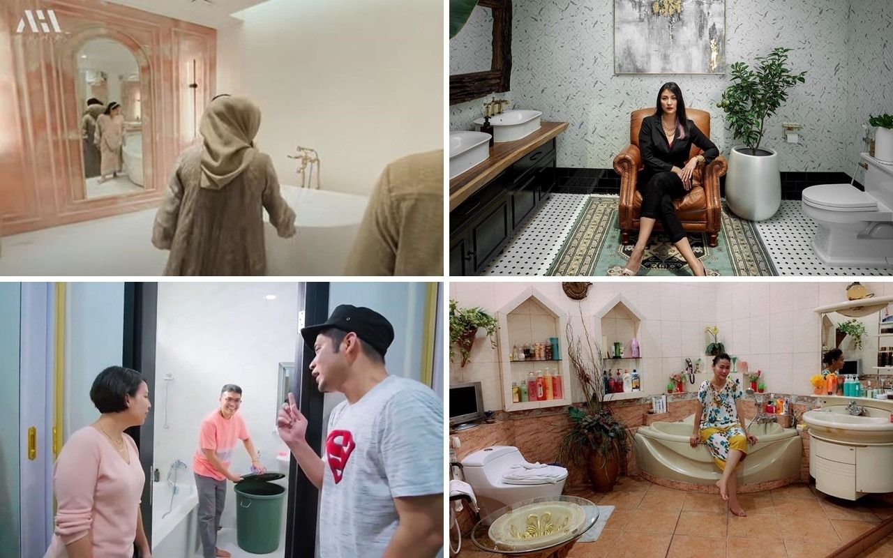 Punya Raffi Ahmad & Nagita Slavina Serba Pink, Intip Potret Kamar Mandi 10 Artis nan Antimainstream