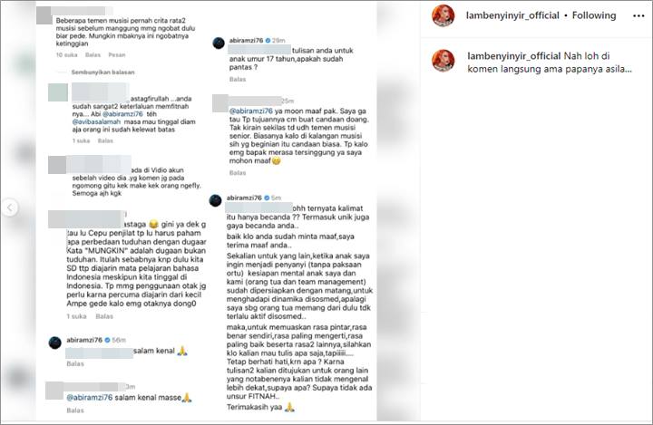 Ramzi Turun Tangan Usai Putrinya Terus Dihujat Soal Cara Nyanyi, Cara Beri Peringatan Tuai Pujian