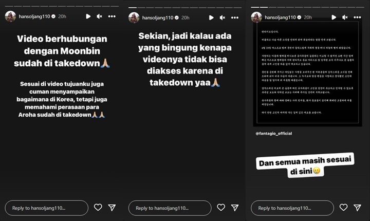 Jang Hansol Takedown Video Konten Kematian Moonbin ASTRO Usai Banjir Kecaman