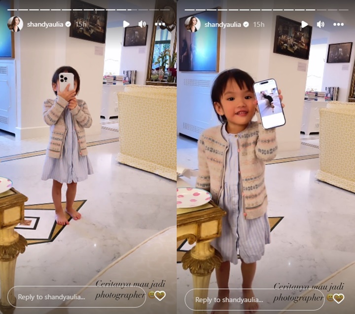 Shandy Aulia Kaget Lihat Putri Cantik Pose Bak Orang Dewasa Saat Jadi Model Dadakan
