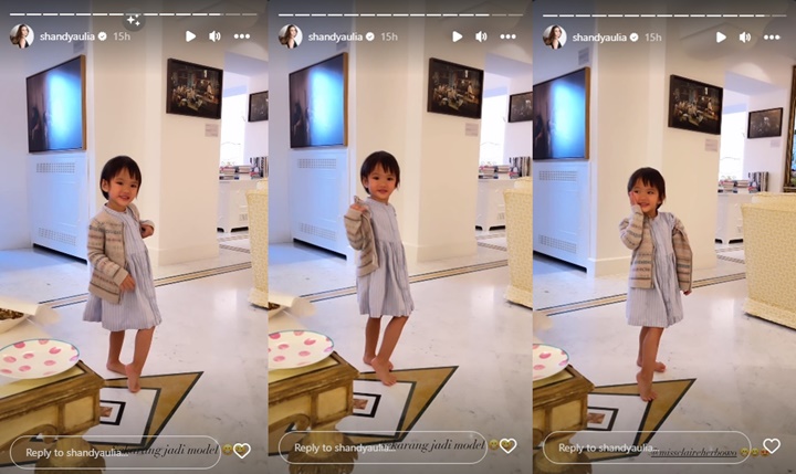 Shandy Aulia Kaget Lihat Putri Cantik Pose Bak Orang Dewasa Saat Jadi Model Dadakan