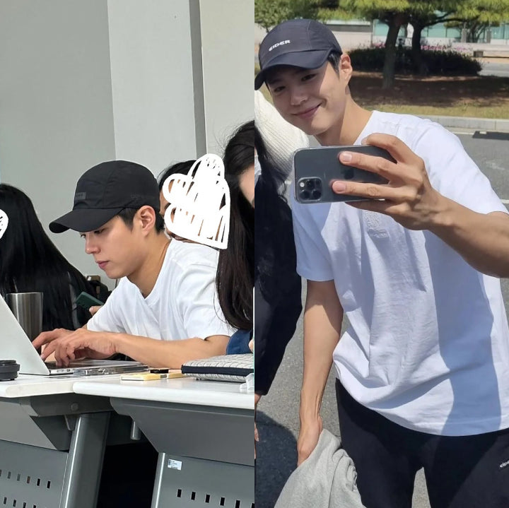 Foto-foto Park Bo Gum di Kampus untuk Hadiri Workshop Tesis Bikin Netizen Heboh