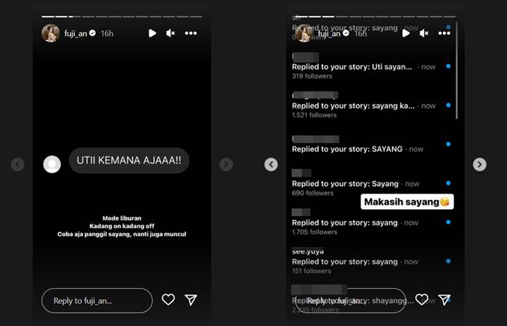 Fuji An minta dipanggil sayang oleh para penggemar
