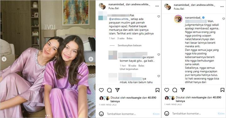 Andrew White Kena Julid Cuma Gara-gara Tak Beri Ucapan Lebaran, Nana Mirdad Kalem Beri Peringatan
