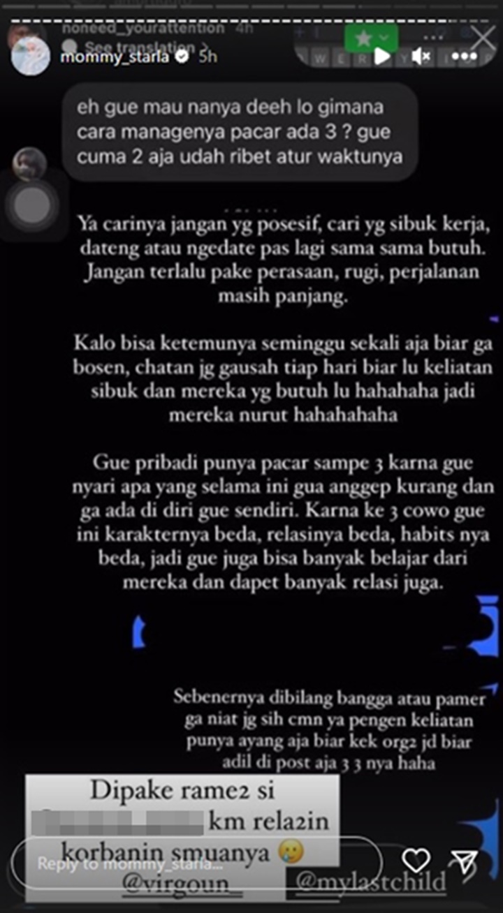 Diduga Selingkuhan Virgoun Curhat Punya 3 Pacar Sekaligus, Cara Atur Waktu Bikin Ngeri
