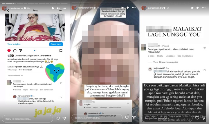 Nora Alexandra Geram Disumpahi Mati Usai Operasi, Balasannya Tak Kalah Sadis