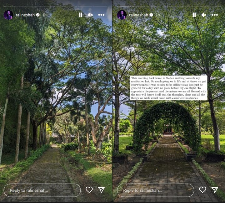 Sungguh Adem, Raline Shah Healing di Tempat Rahasia Sebelum Lanjut Rencana Lebaran