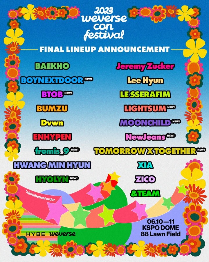 Ada TXT di Line-Up Final, Harga Tiket Weverse Con 2023 yang Sempat Bocor Curi Fokus