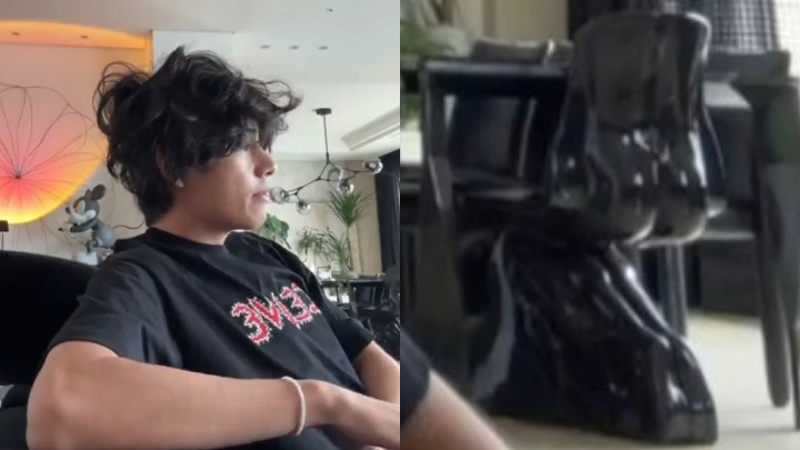 V BTS Live Pamer Rambut Lucu, Perabot Berbentuk Lekuk Tubuh Manusia Bikin SalfokO