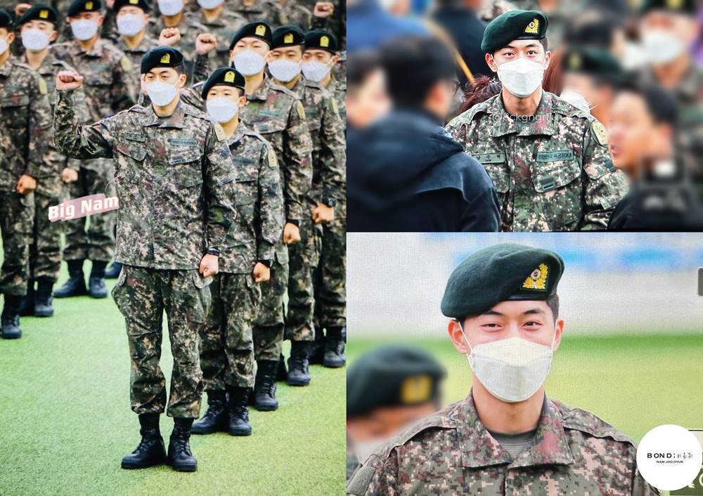Potret Nam Joo Hyuk selama wajib militer