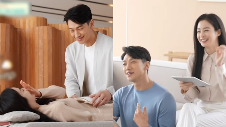 Rain dan Kim Tae Hee Tak Malu Mesra-mesraan Saat Syuting Iklan Bareng