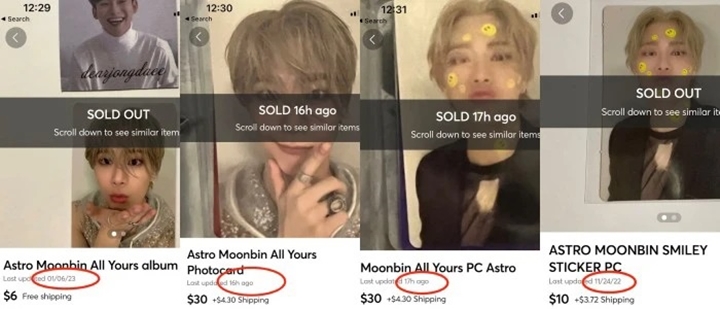 Harga Photocard Mendiang Moonbin ASTRO Melonjak Drastis