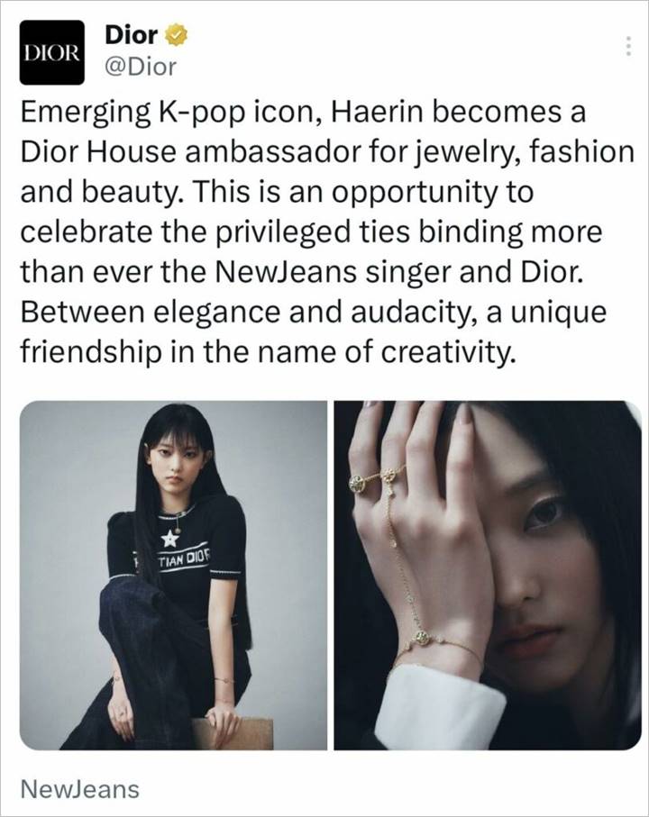 Haerin NewJeans Diduga Dipecat Dior Jadi Ambassador Haerin NewJeans Diduga Dipecat Dior Jadi Ambassador Haerin NewJeans Diduga Dipecat Dior Jadi Ambassador