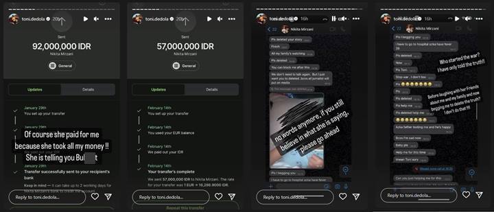 Bongkar Isi Chat, Antonio Dedola Tolak Permintaan Diduga Nikita Mirzani Agar Hapus Postingan