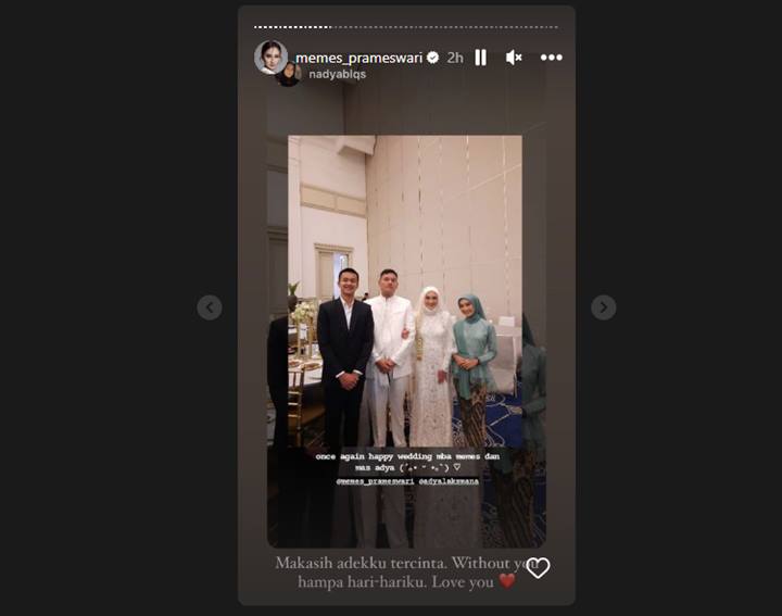 Memes Prameswari Cantik Berhijab Kala Jadi Pengantin, Sule Gercep Beri Selamat