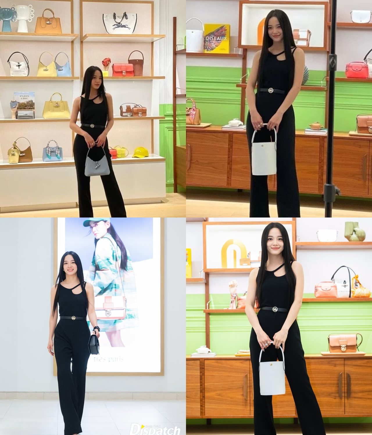 Kim Se Jeong Pamer Kaki Jenjang dengan Terusan Overall Hitam Yang Bikin Terlihat Seksi