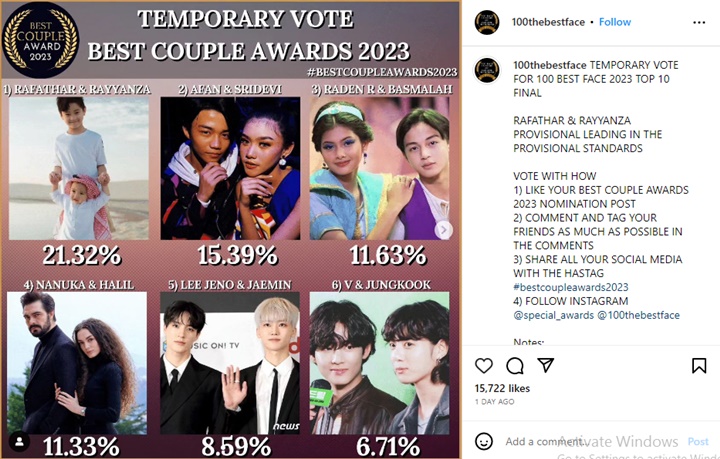 Lagi, Rayyanza Cipung Berhasil Ungguli V dan Jungkook BTS