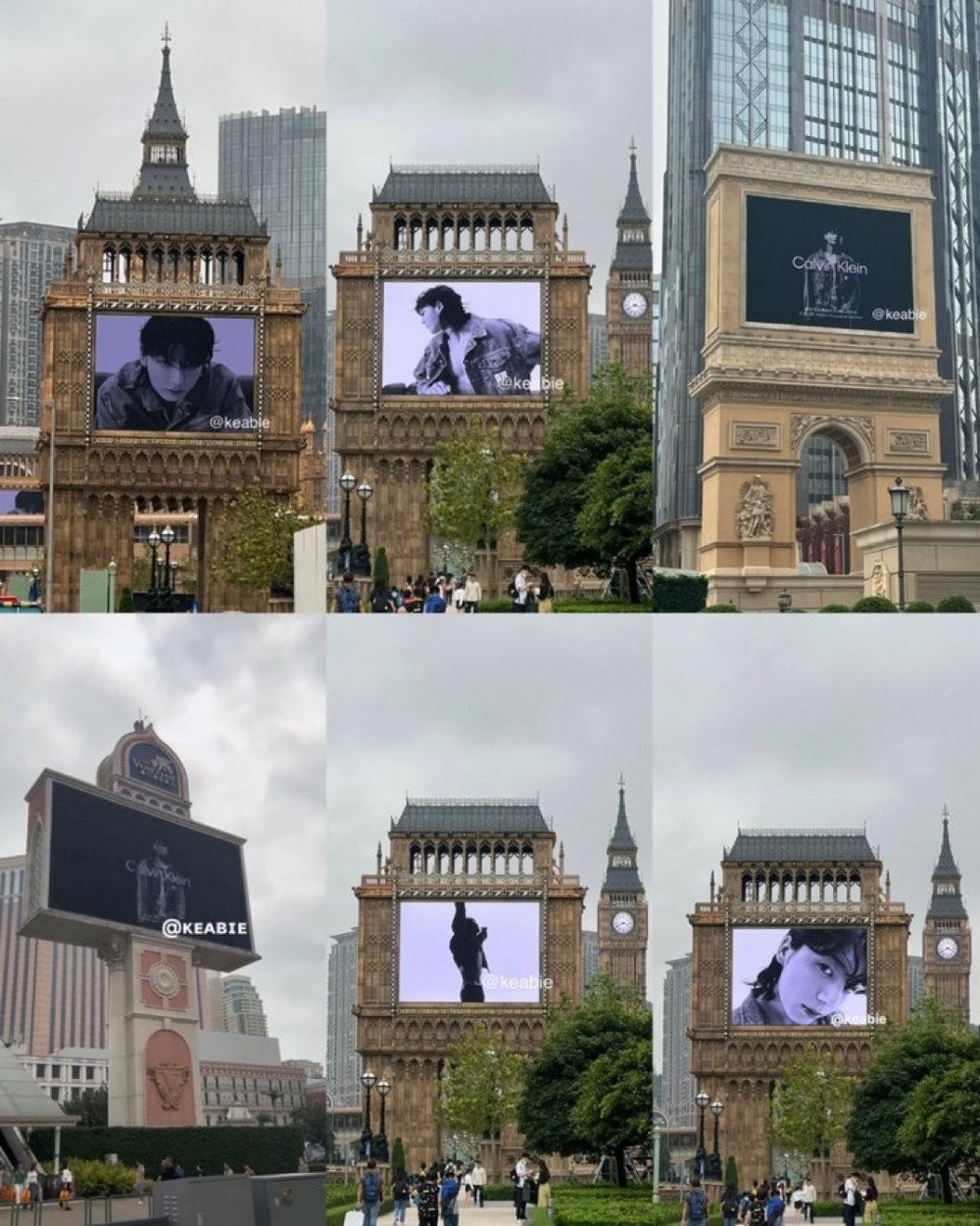 Pose Memikat Junglook Di Papan Iklan Calvin Klein di Berbagai Sudut Makau Disorot Dunia