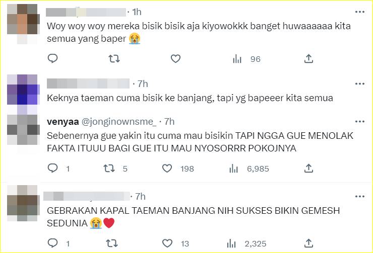 komentar penggemar tentang momen Moon Sang Min dan Yeo Joo Ha