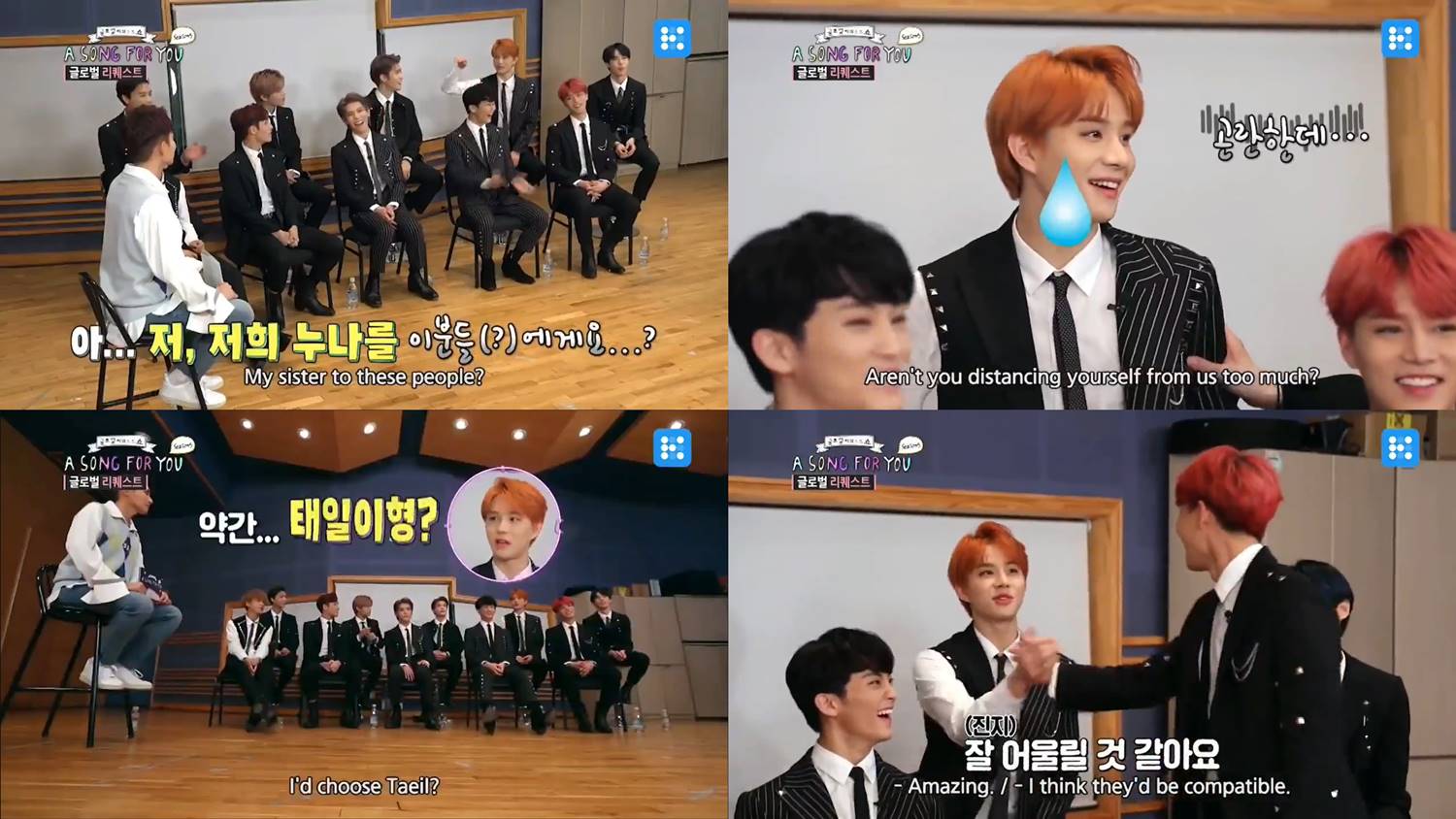 Jungwoo memilih Taeil menjadi member yang akan dikenalkan ke kakaknya