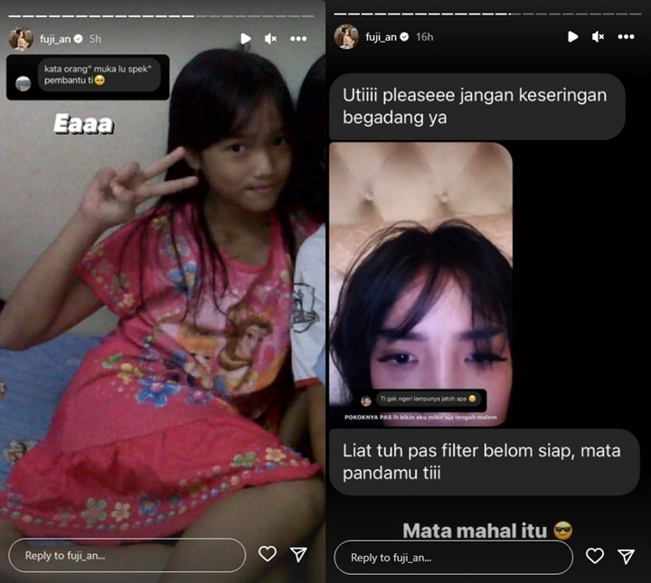 Wajah Diejek Spek Pembantu, Fuji An Balas dengan Pamer Cara Tak Terduga