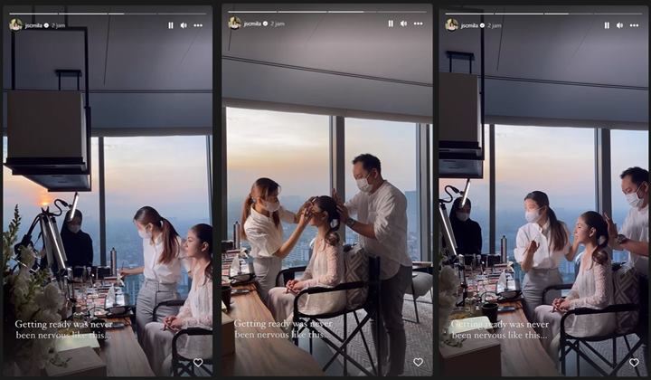 Jelang Pemberkatan, Jessica Mila Bocorkan Penampilan Pakai Gaun Nikah di Depan Para Bridesmaid