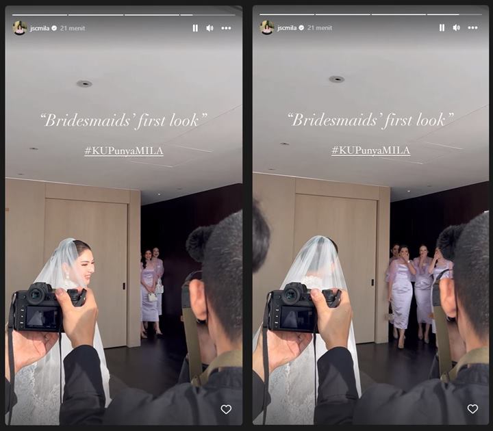Jelang Pemberkatan, Jessica Mila Bocorkan Penampilan Pakai Gaun Nikah di Depan Para Bridesmaid