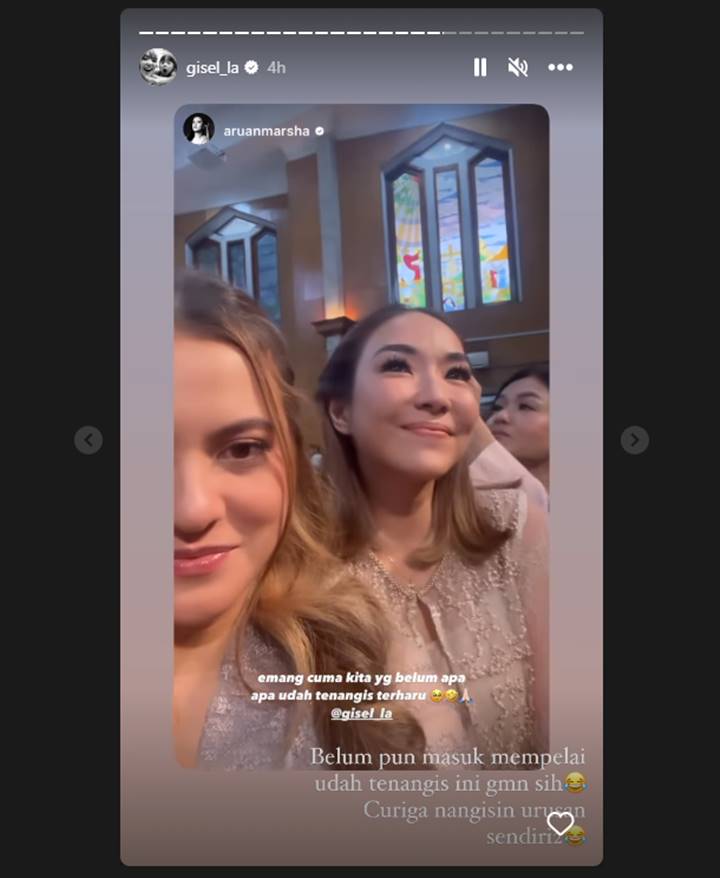 Hadiri Nikahan Jessica Mila, Gisella Anastasia Mewek Duluan Sebelum Acara Dimulai