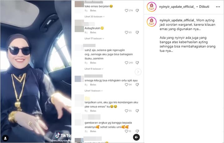 Umi Kalsum Ibu Ayu Ting Ting Kantongi Banyak Pembelaan Usai Dijuluki Bak Toko Emas Berjalan